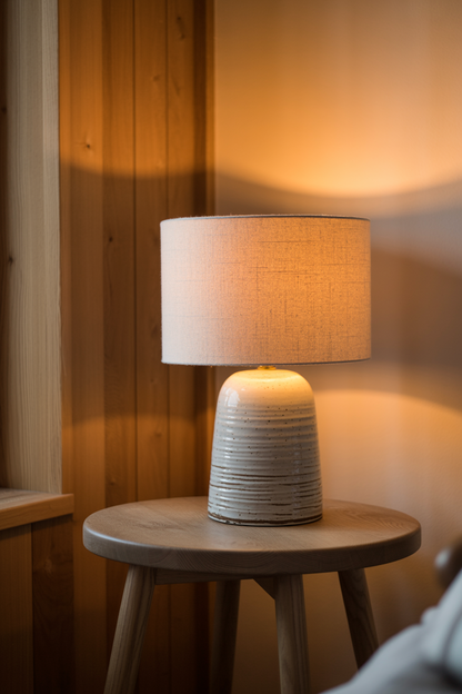 Bordlamper i keramikk eller naturstein