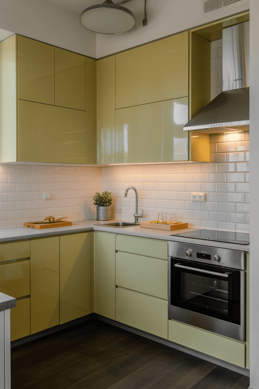 Bruk speil eller glansfulle overflater