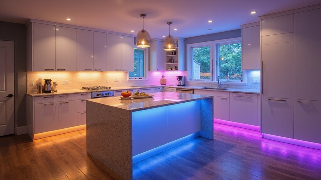 Fargeskiftende LED-lys for stemning og funksjon