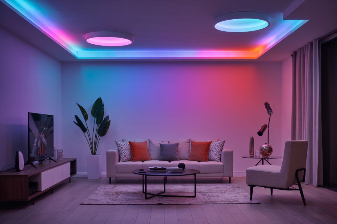 Fargeskiftende Smart Belysning
