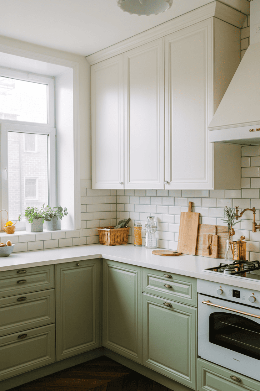 Grønt og hvitt for et klassisk og friskt uttrykk