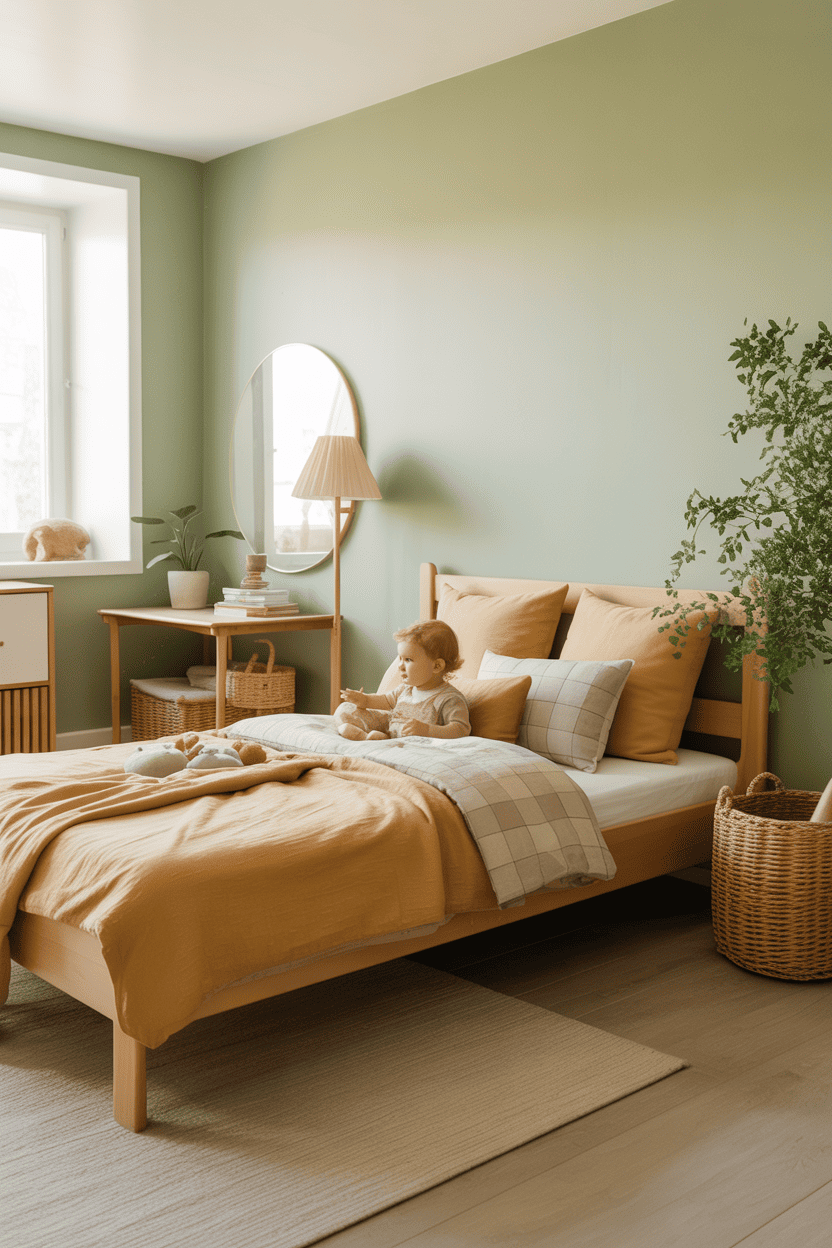 Gult og grønt for en naturlig stemning