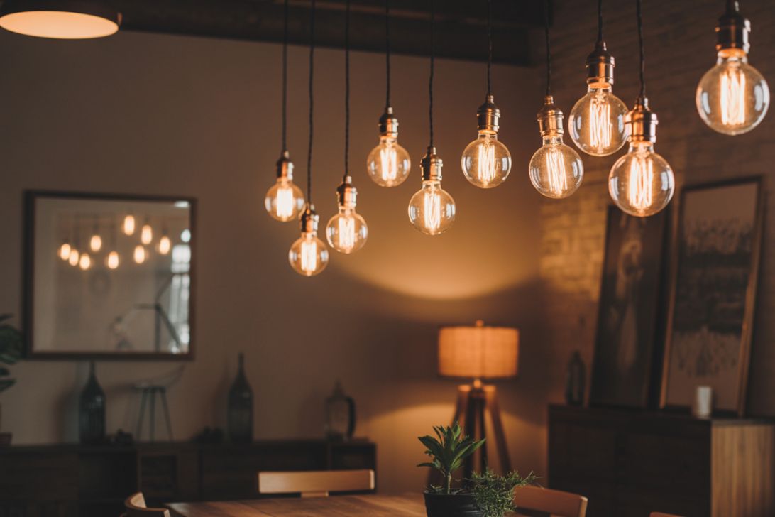 Hengende Glødepærer