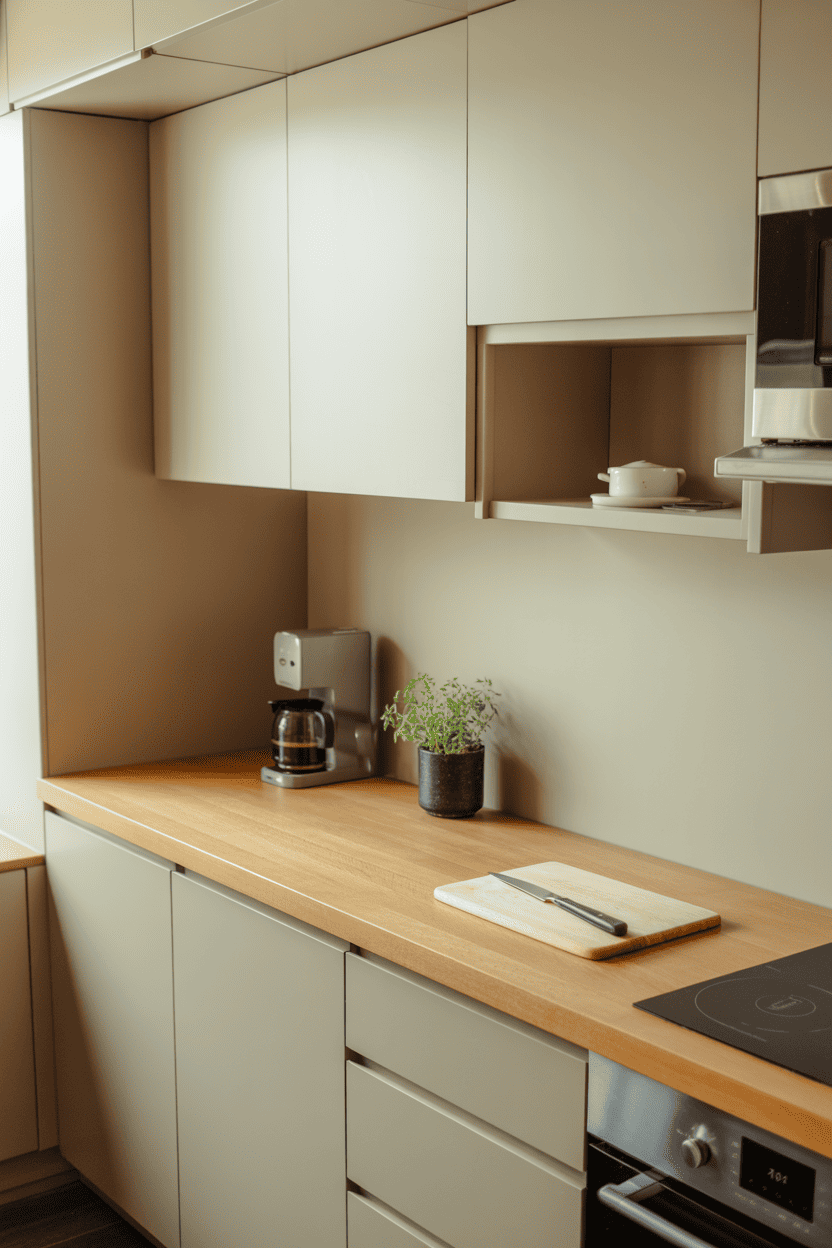 Hold benkeplatene ryddig og minimalistisk