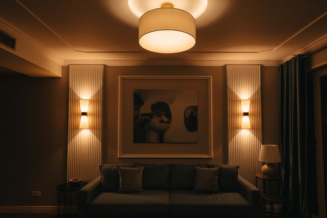 Kombinert Tak- og Veggbelysning