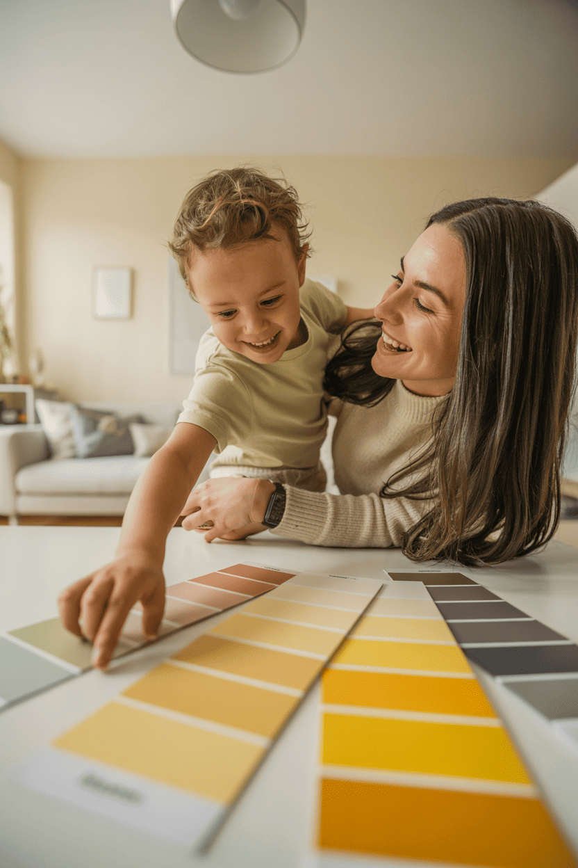 La barnet velge sin egen gule nyanse