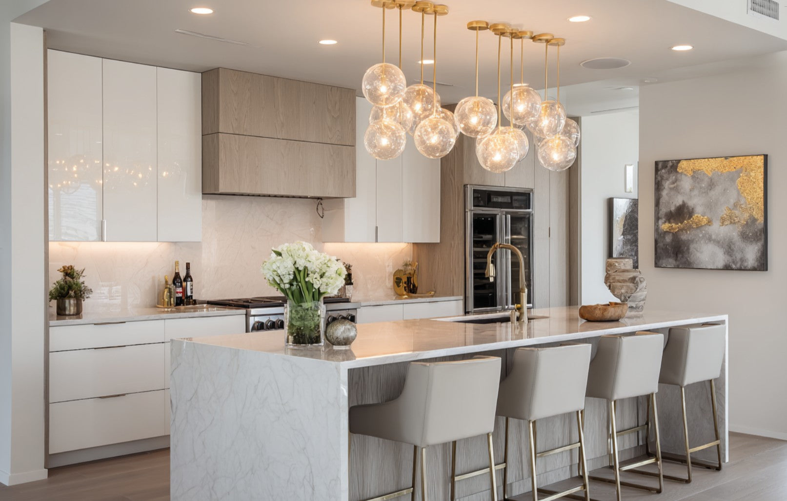 Lysekroner til kjøkken som gjør inntrykk