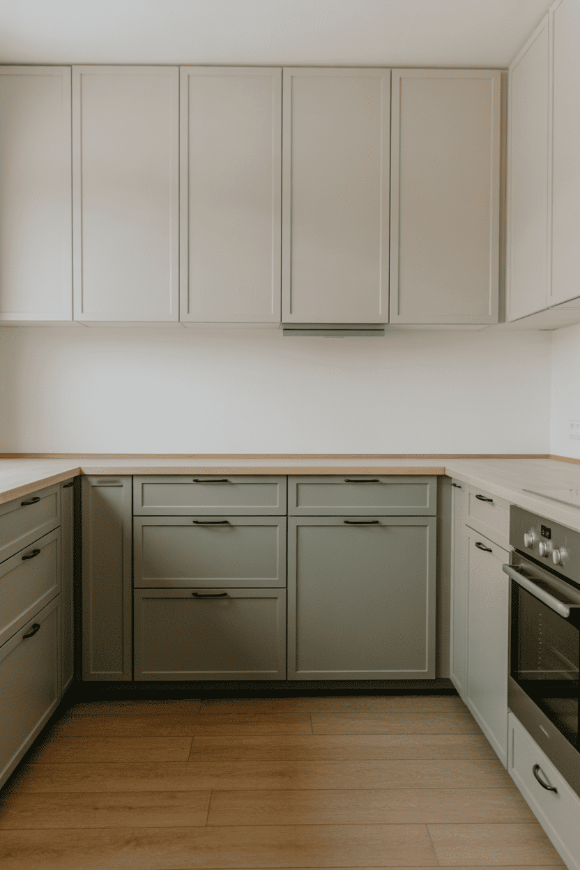 Salviagrønne skap for et tidløst skandinavisk uttrykk