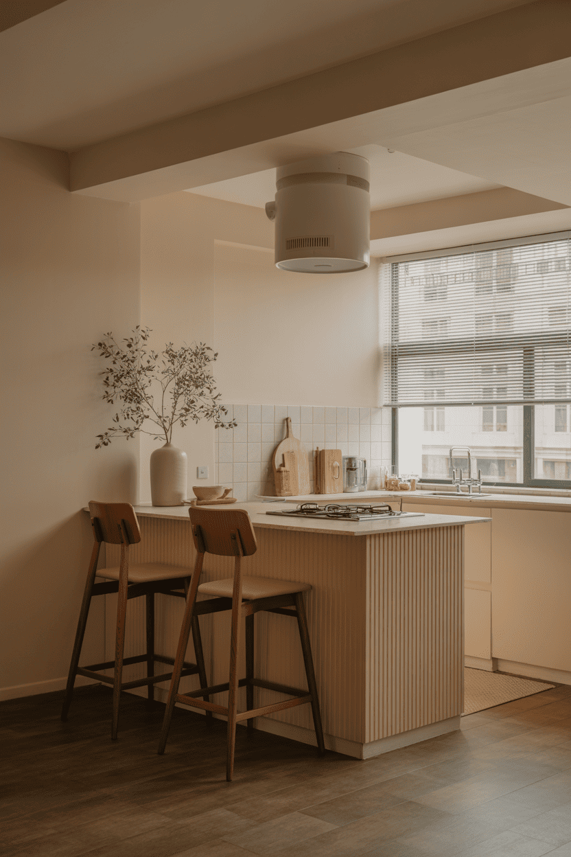 Sett inn en kjøkkenøy eller kjøkkenbar