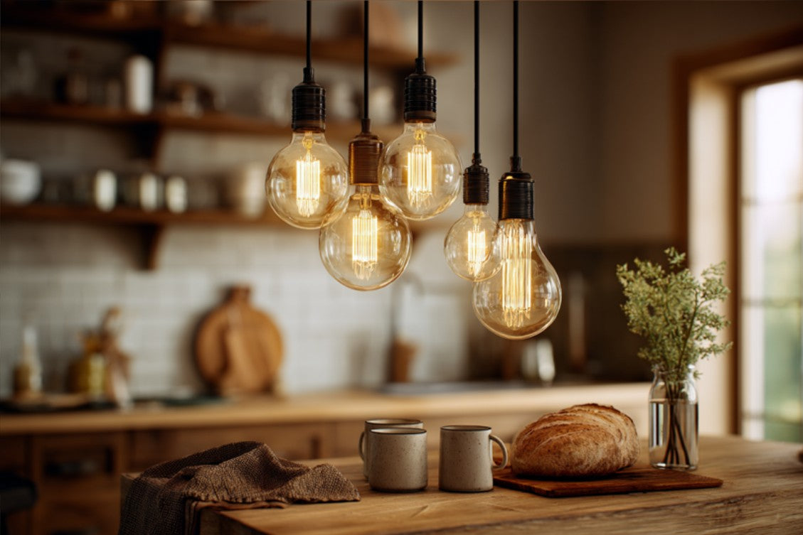 Vintage Edison-pærer for rustikk gårdshus-sjarm